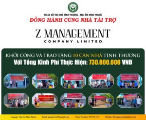 Dự Án “Mái Ấm Minh Phước” Thực Hiện 10 Căn Nhà Tình Thương Với Tổng Kinh Phí 730.000.000 VNĐ